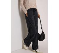 Pantalon Wide Leg à carreaux et bande latérale
