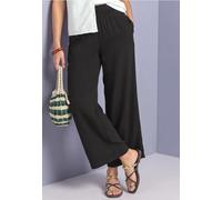 Street One 3818387 Pantalon Large Taille Haute pour Femme Coupe Ample, Noir, 40W / 26L