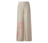 Pantalon wide leg en lin femme COMMA Beige 38 Long