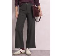 Street One 3818540 - Pantalon Taille Haute à Jambes Larges avec Rayures - Pantalon Long pour Femme - Femme