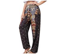 Pantalon Yoga Femme Fluide Legging Blanc Été Pantacourt Leger Chic Baggy Ete Sport Large Grande Taille Yogi Coton Hippie Hauts Tenue Africaine Salopette Sarouel Vêtements De Pants