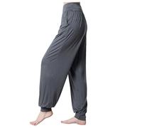 Pantalon Yoga Femme Fluide Vetement Ete Pyjama Large Hauts Vêtements Portefeuille Jupe Culotte Leger Combinaison Sport Noir Pants D'Ete Indien Tenue Pilates Ample Sarouel