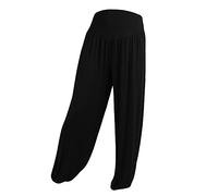 Pantalons bouffants en coton pour femmes : sarouel pour femmes grandes tailles pantalon de yoga taille haute pantalon en tissu ample femmes extensible long pantalon bouffant pantalon de yoga pantalon