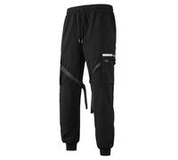 Pantalons Cargo Homme Coton Pantalon de Travail Multi Poches - Pantalon de travail pour homme coupe slim avec poches multiples et ceinture ajustable pour un style urbain et fonctionnel en toute saison