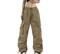 Pantalons Cargo pour Femmes Jean Baggy Femme Zip-Off Pantalon De Travail Chantier Pantacourt Fluide Été Taille Elastique Voyage Extérieur Large Chic Et Elegant Randonnée Waterproof Sport