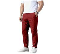 Pantalons Cargo pour Hommes Vêtements de Randonnée Course Grandes Tailles Pantalons Ceinture Elastique Pantalon Amples et Décontractés Tendance Pants Hhomme Couleur Unie Randonnées Sportif Pantalon