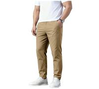 Pantalons Cargo pour Hommes Vêtements de Randonnée Course Grandes Tailles Pantalons Ceinture Elastique Pantalon Amples et Décontractés Tendance Pants Hhomme Couleur Unie Randonnées Sportif Pantalon