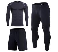 Pantalons de Compression de Running Homme,Mode Homme Combinaison Thermique Homme Cuissard de Compression Homme Collants Hommes Caleçon Long Chaud Homme Collant Footing Homme Pantalon Noir Homme