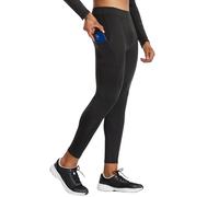 Pantalons de Compression Homme Legging de Sport avec Poches, Séchage Rapide Collant Running Noir S