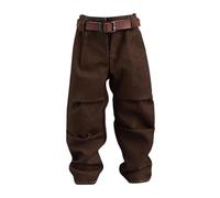 ＡＷＨＡＯ Pantalons de figures à échelle 1/12 et à la ceinture Costume de poupée miniature pour 6 pouces Figures, Pantalon Brun Foncé