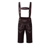 Pantalons de Jogging Ethnique Homme Traditionnel Bière Oktoberfest Pantalon avec Bretelles et Pantalon Brodé Cargo Pantalon Olive Homme, marron, XXL