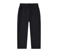 Pantalons de jogging pour hommes droits garçons filles jambes droites pantalons doux et confortables pantalons de jogging extensibles pantalons de jogging pantalons S garçons, Noir , 5-6 ans