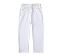 Pantalons de jogging pour hommes droits garçons filles jambes droites pantalons doux et confortables pantalons de jogging extensibles pantalons de jogging pantalons S garçons, Blanc., 1-2 ans