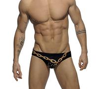 Pantalons De Natation Maillots De Bain, Maillots De Bain Pour Hommes, Impression De Chaînes En Nylon Pour Hommes, Slips De Bain Triangulaires À Ajustement Serré, Shorts De Bain Sexy Double Couche De G