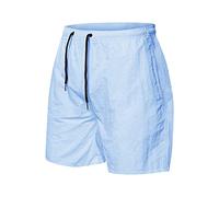 Pantalons de Plage pour Hommes d'été Couleur Bonbon Cinq pièces Pantalons Hommes dix Couleurs séchage Rapide Shorts décontractés (Light Blue, M)