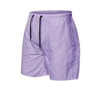 Pantalons de Plage pour Hommes d'été Couleur Bonbon Cinq pièces Pantalons Hommes dix Couleurs séchage Rapide Shorts décontractés (Purple, XXXL)