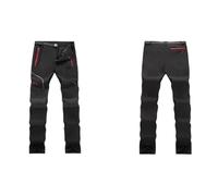 Pantalons De Randonnée Pantalon de Ski et randonnée for Homme, Coupe-Vent, imperméable, Chaud, for Le Camping, Cyclisme, Patinage sur Glace(Black,5XL)