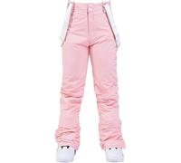 Pantalons De Ski à Bretelles pour Femmes Pantalons De Neige Pantalons Softshell Doublés Imperméables Pantalons De Randonnée Thermiques Pantalons Longs De Trekking Pantalons F, Pink, M