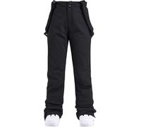 Pantalons De Ski à Bretelles pour Femmes Pantalons De Neige Pantalons Softshell Doublés Imperméables Pantalons De Randonnée Thermiques Pantalons Longs De Trekking Pantalons F, White, M