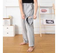 Pantalons de Soins Aux Patients, Pantalons Zipper Patient, Pantalon Adulte Post-Opératoire en Coton Patients Incontinence pour Femmes Et Hommes, Pantalon de Récupération Post-chirurgicale