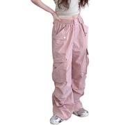 Pantalons de Sport décontractés pour Filles et Enfants, Amples, Doux, Droits, à la Mode, Jambes Larges (9-10 Years)