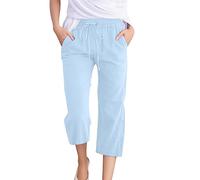 Pantalons de Sport Femme Fluide Ample Cordon Elastique Straight Leg Pants Pantalon Fluide Oversized Coupe Ajustée Pantalon de Loisirs Ample Survetement Pantalons per Fitness Sport #1