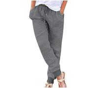 Pantalons De Sport Femme Survêtement Stretch Chasse Élégante Combinaison Soie Legging Minceur Jazz Anti Cellulite Elastique Marine Mes Commandes Golf Confort Lin Coton Gris L