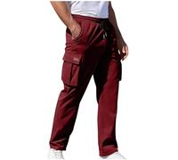 Pantalons De Sport Homme, Pantalon DéContracté pour Hommes Coupe Droite Poche RéTro Cordon De Serrage Style Jogging Et Travail Moderne Menswear