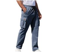 Pantalons De Sport Homme, Pantalon DéContracté pour Hommes Coupe Droite Poche RéTro Cordon De Serrage Style Jogging Et Travail Moderne Menswear
