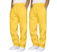 Pantalons De Sport Homme Pantalon SurvêTement en Coton avec Taille éLastique Baggy Doux Cotton Pantalon Couleur Unie Pantalon Sarouel à Jambes Larges Y2K Hip-Hop Style Streetwear