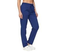 Pantalons de Travail, pour Cuisinier, Cuisine, Pizzaiolo, Boulanger, Infirmier, Pâtissier, Alimentaire, Unisexe, 100% Fabriqué en Italie, Bleu royal, L