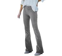Pantalons De Yoga Évasés - Jean Femme Taille Haute Pantalon Couleur Pure Pant Chic Pantalons Casual Bottoms Automne Pants Elegant Pantalon en Velours Côtelé Survêtement Elástique Jean