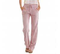 Pantalons Décontracté Baggy Confortable Pantalon décontracté pour Femmes à Coupe Droite et Rayures Poches latérales Ample et Confortable avec Cordon de Maintien à la idéal Quotidien Bureau (XXXL)