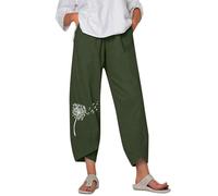 Pantalons décontractés tendance pour femmes parfaits quotidien bureau ou en escapade confectionnés dans un élégant mélange de lin idéal pour la saison estivale et à associer avec vos hauts préférés