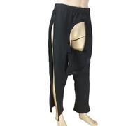 Pantalons D'incontinence Entièrement Ouverts, Vêtements De Soins For Femmes Et Hommes, Aide-soignant For Personnes Âgées Dialysées Et Alitées(Black,M)