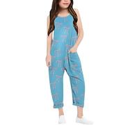 Pantalons Enfants Filles Pantalon de Jogging Sportif Travail Eté Coupe Ample Fluide Respirant en Coton Sport pour 4 14 Ans