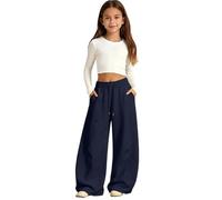 Pantalons Fille, Leggings Unis pour Filles, Coupe cintrée, Style décontracté, Parfaits pour Tous Les Jours. Bas Doux, Extensibles et Confortables.