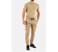Pantalons Homme Le Temps Des Cerises Velaux 1126 Nomad - Coupe Slim - Beige 33