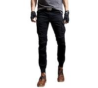 Pantalons Hommes Militaire Camouflage Camouflage Cargo Pantalons De Formation Travail Camo Combat Armée Armée Vêtements Petits Pantalons De Pied Droit pour Hommes Noir M