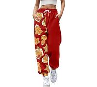 Pantalons imperméables femmes vélo pantalon mode pour femmes citrouille merry Noël imprimé approprié bas pantalon jogging poches taille haute sportif gym pantalon athlétique femme 52, Noir , S