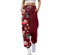 Pantalons imperméables femmes vélo pantalon mode pour femmes citrouille merry Noël imprimé approprié bas pantalon jogging poches taille haute sportif gym pantalon athlétique femme 52, gris, M
