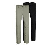 Jack & Jones Pantalon chino Marco Dave Akm 2 unités Vert/Noir 33/32 Homme
