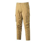 Pantalons Jogging Homme Coton Pantalon Cargo Jogger De Travail Pantalon Homme Coupe Large Décontracté Casual pour Sortie Jogging Survetement avec Poches Training Sportswear Randonnée (D-Khaki, XL)