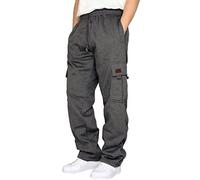 Pantalons Jogging Homme Grande Taille Pantalons Cargo Coton 2023 DéContracté Jogger Taille éLastique Survêtement Sport avec Poches