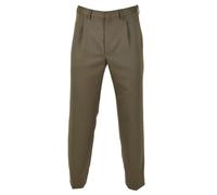 Pantalons militaires italiens originaux Verde Parade Uniforme Pantalon Vintage Marron