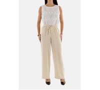 ONLY Onlsiesta MW Pull-up Linen BL Pant PNT Pantalon en Tissu pour Femme, Gris, M x 32L