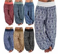 Pantalons Patte D'Elephant Loisirs Respirant Pantalon Fluide Femme Été Grande Taille Imprimé Coupe Polyester 2025 Nouveau Chic Et Elegant Jambe Largeur Taille Haute Pants Confortable Doux Slacks