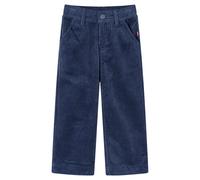 vidaXL Pantalon pour enfants Velours côtelé Bleu marine 104