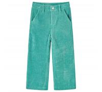 Pantalons pour enfants velours côtelé vert menthe 128 vidaXL