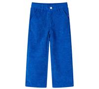 vidaXL Pantalons pour Enfants Vêtement Tout-Petits Velours Côtelé Bleu Cobalt 116